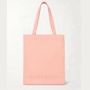 Burberry Pink Embossed Logo Vertical Tote